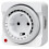 Mechanical Timer Socket for Seasonal Lighting, 24-Hour Analog Control with 96 /Off Programs EU Plug 1