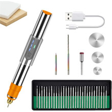 Glass Engraving Pen - Rotary Metal Engraver, Adjustable Speed Settings Ideal for Jewelry, Wood, Glass, Stone