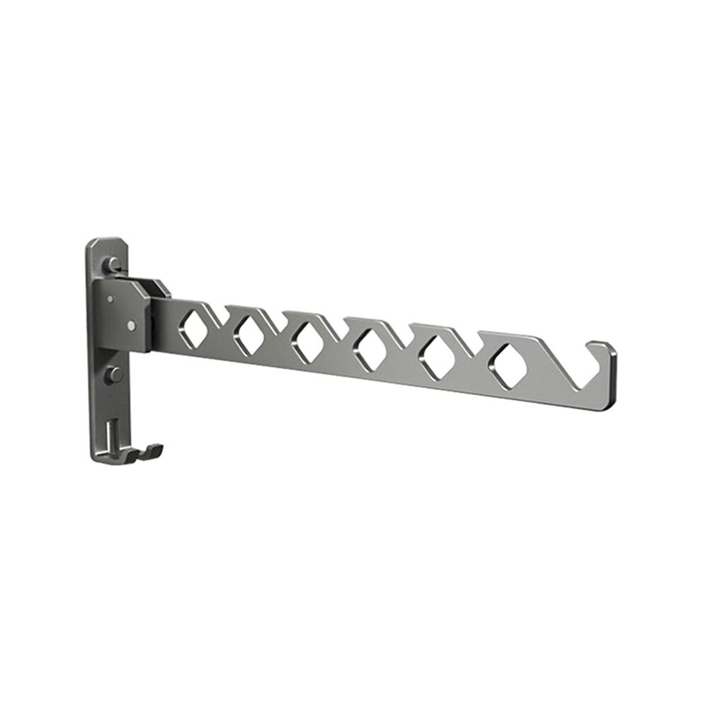 Clothes Drying Rack 180Adjustable Clothes Drying Hanger Wall Mounted Aluminum Alloy Clothes Stand Foldable Space Saving 6031416201549
