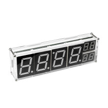 DIY Kit Electronic ESP8266 Network Clock WiFi Module 8-Bit Digital Tube Display  Temperature Practice Kit