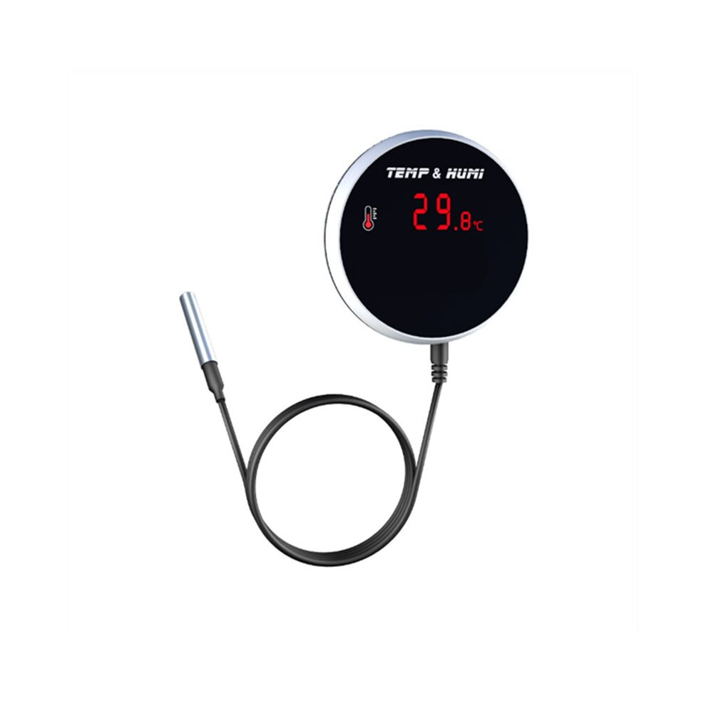 Zigbee Temperature Sensor Alarm Digital Ambient Thermometer Tuya Life App Remote Control Home Automation Eu Plug 4712553237906