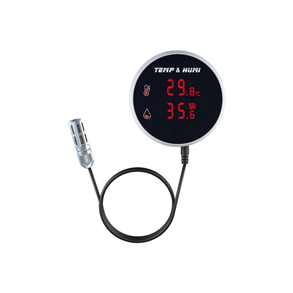 Tuya Zigbee Temperature And Humidity Sensor Alarm With Led-Display Screen For Seedling Fermentation Animal Eu Plug 6033069627813