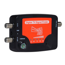 Rilevatore di Potenza del Segnale 'Antenna TV con Display A LED, Bussola e Cicalino di Allarme, Rilevatore Portatile del Segnale TV Digitale