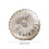 Cuscino rotondo in velluto con bordo lucido, 35 cm, argento 3