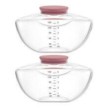 Conjunto de 2 Frascos para Armazenamento de Leite Materno para Bomba de Leite Materno para M9 Atualizada, Recipiente para Leite Materno, Itens