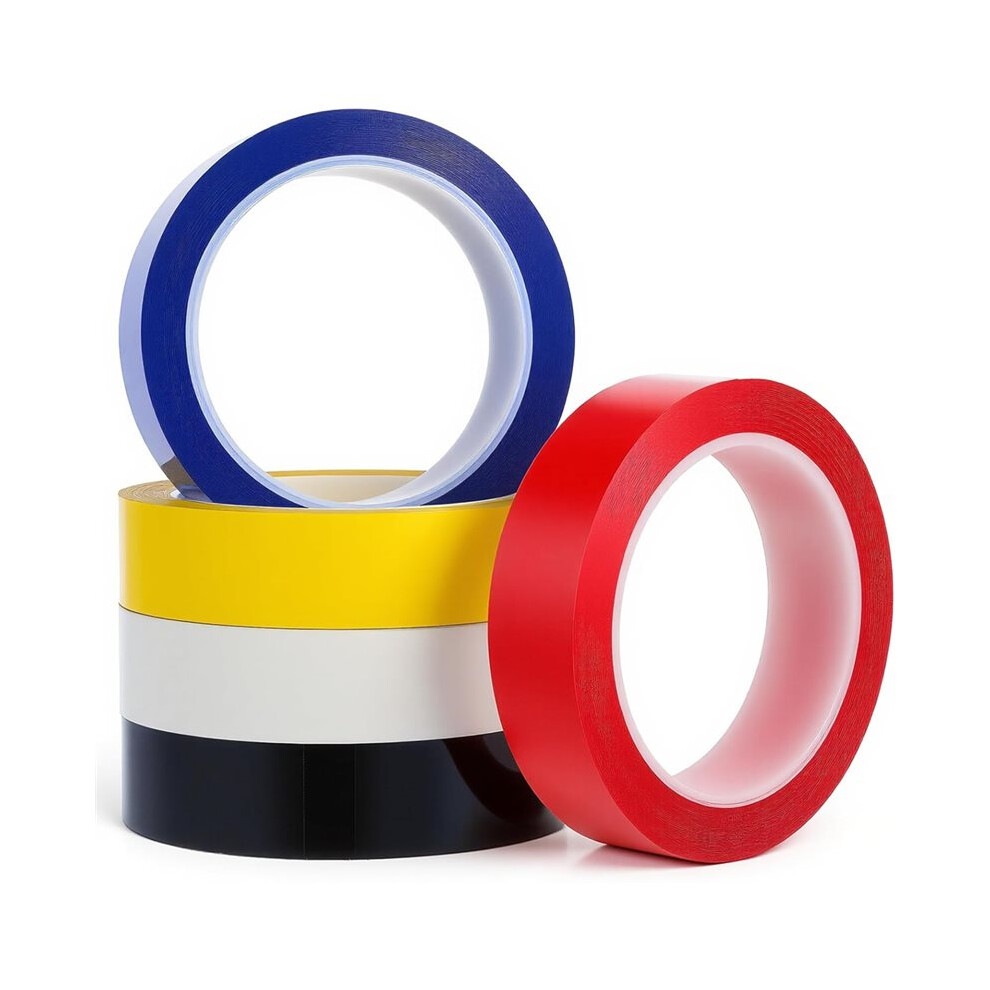 5 Rolls Vinyl Floor Tape 1 Inch X 72 Yards Floor Marking Court Tape Gym Floors Vinyl Tapes Sports Vinyls Tapes For Gym 6133606778456