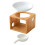 1pc Essential Bamboo Aromatic,Essential Oil Burner Diffuser,Tea Light Candle Holder Aromatherapy Oil Warmer 1
