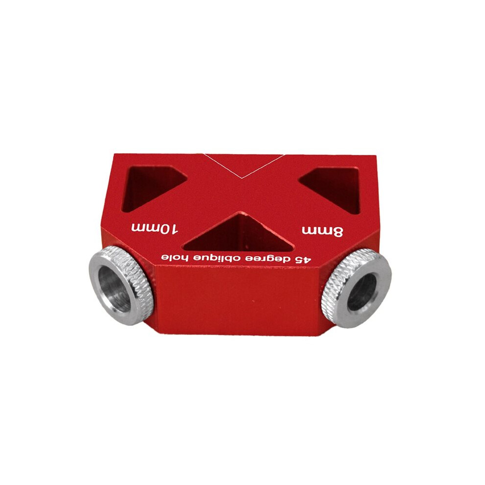 45 Angle Hole Drill Guide, Pocket Hole Jig Woodworking Inclined Hole Fixture Aluminum Positioner Joint Tool 4711480566790