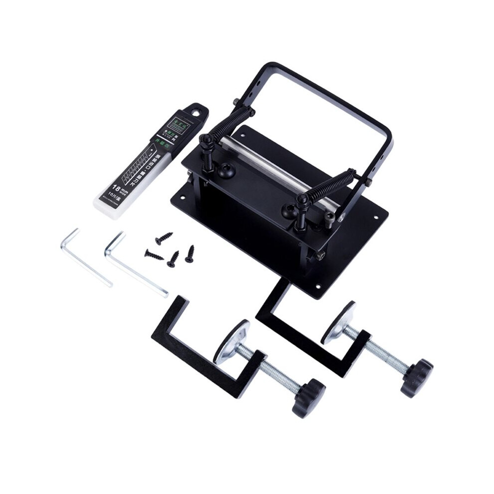 Leather Skiver Machine, Manual Skiving For Leathercraft With G-Clip 10 X Blade, Diy Leather Thinning Tool 6031515029587