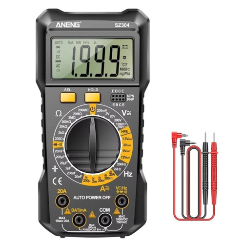 ANENG SZ304 Multifunction Digital Multimete True RMS Handheld High Precision Tester NCV AC/ Votage Current Resistance Ohm Tool