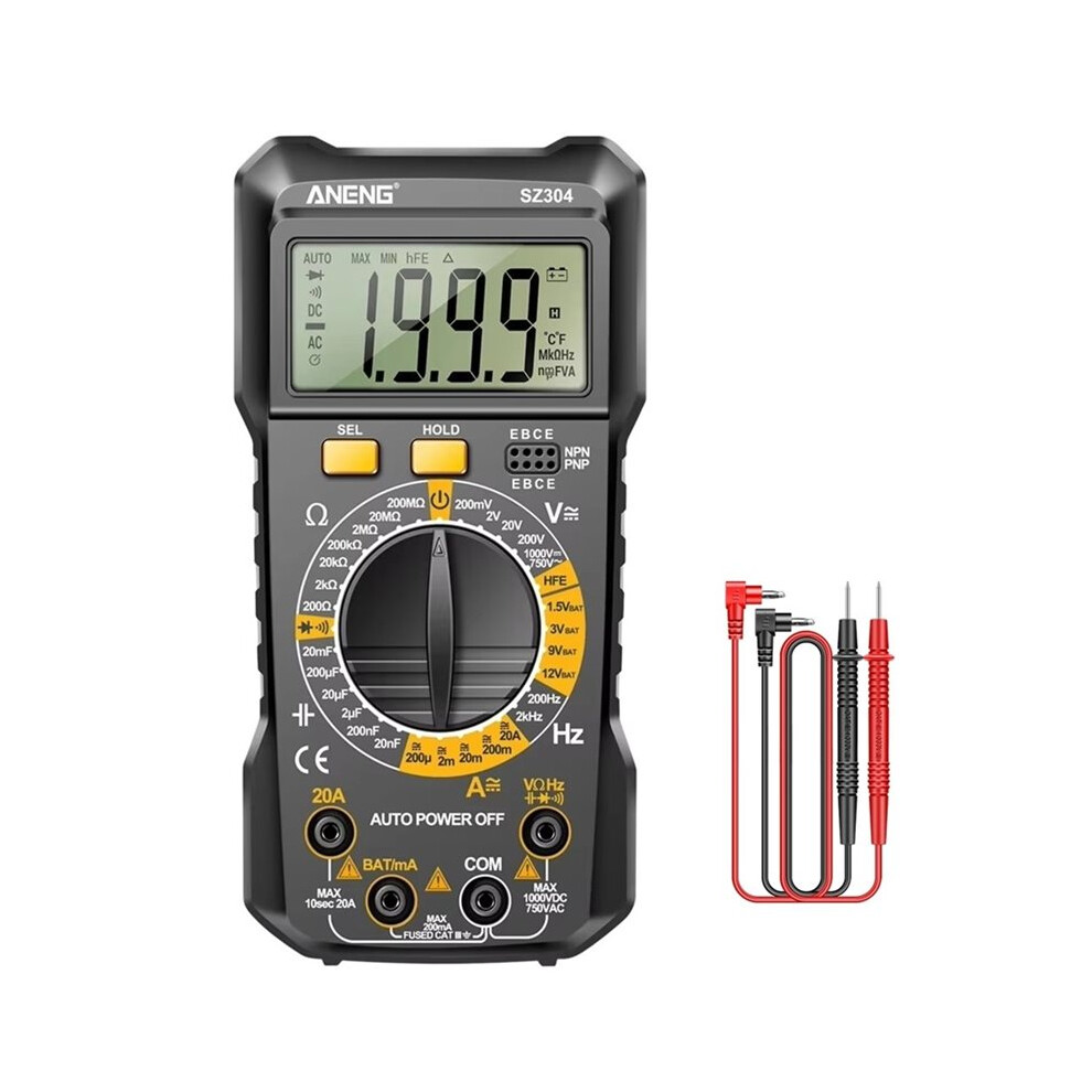 Aneng Sz304 Multifunction Digital Multimete True Rms Handheld High Precision Tester Ncv Ac/ Votage Current Resistance Ohm Tool 6032417951051