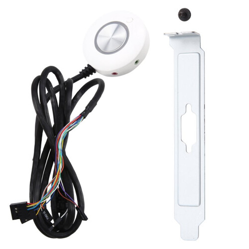 Desktop-Schalter mit Zwei USB-Audioanschlüssen, Externem Host-Anschluss und Klebefunktion. 1