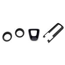 For CHR 2024 2025 Car Center Console Steering Wheel Sticker AC Frame Gear Shift Panel Cover Trim