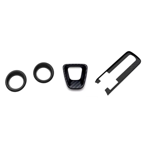 For  CHR 2024 2025 Car Center Console Steering Wheel Sticker AC Frame Gear Shift Panel Cover Trim 1