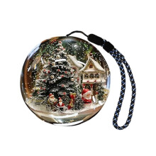2.76 Inch 3D Glass Lamp Crystal Spherical Pixel Display Screen 4GB HD Video Player LED Night Light Desktop Decor