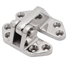 73x92mm Boat Hinge Stainless Steel Shaped Strap Furniture Door Window Cabinet Hinge Yacht Accessory