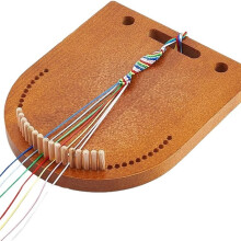 Kit para Fazer Pulseiras de Madeira com Várias Opções de Trançado e Tricô para Criar Pulseiras da Amizade.