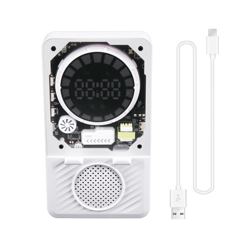 Wireless Induction Audio Speaker Phone Holder Rgb Colorful Ambient Alarm Clock Desktop Foldable Holder Light 6031144181922