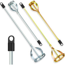 Lot de 4 Mélangeurs de Peinture pour Perceuse, Compatibles avec les Seaux de 1 à 5 Gallons et les Forets Standard, pour Béton, Résine Époxy