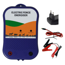 Electric Fence Energiser 12V Charger Electric Fence Livestock Protection for Sheep, Horses, Goats, Pets A EU Plug