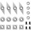 16Pcs Cemented Carbide Cutters Inserts Set, Woodworking Lathe Blade, Disposable Cutter, Handheld Wood Turning Tool Set 1