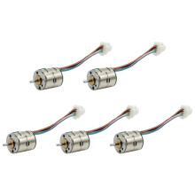 5Pcs 8mm Stepper Motor 2-Phase 4-Wire Stepping Motor 1mm Shaft for Camera Digital Focusing Motor Optical Instrument