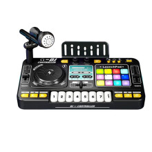 Kid DJ Mixer with Microphone Electronic Piano Keyboard Musical Instrument Toy for Children Birthday Gift Party Playset