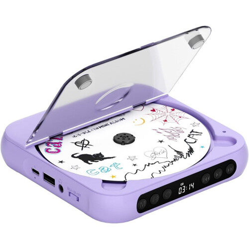 Draagbare Cd-Speler met Dubbele Stereoluidsprekers, Oplaadbare Draagbare Cd-Speler met
