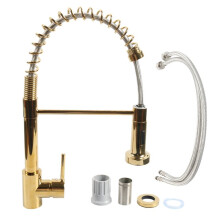 Faucet W/Pull Down Sprayer Spring-Loaded Pull-Out Brushed for RV Kitchen Faucets Hot and Cold Dual-Use Rotating Faucet