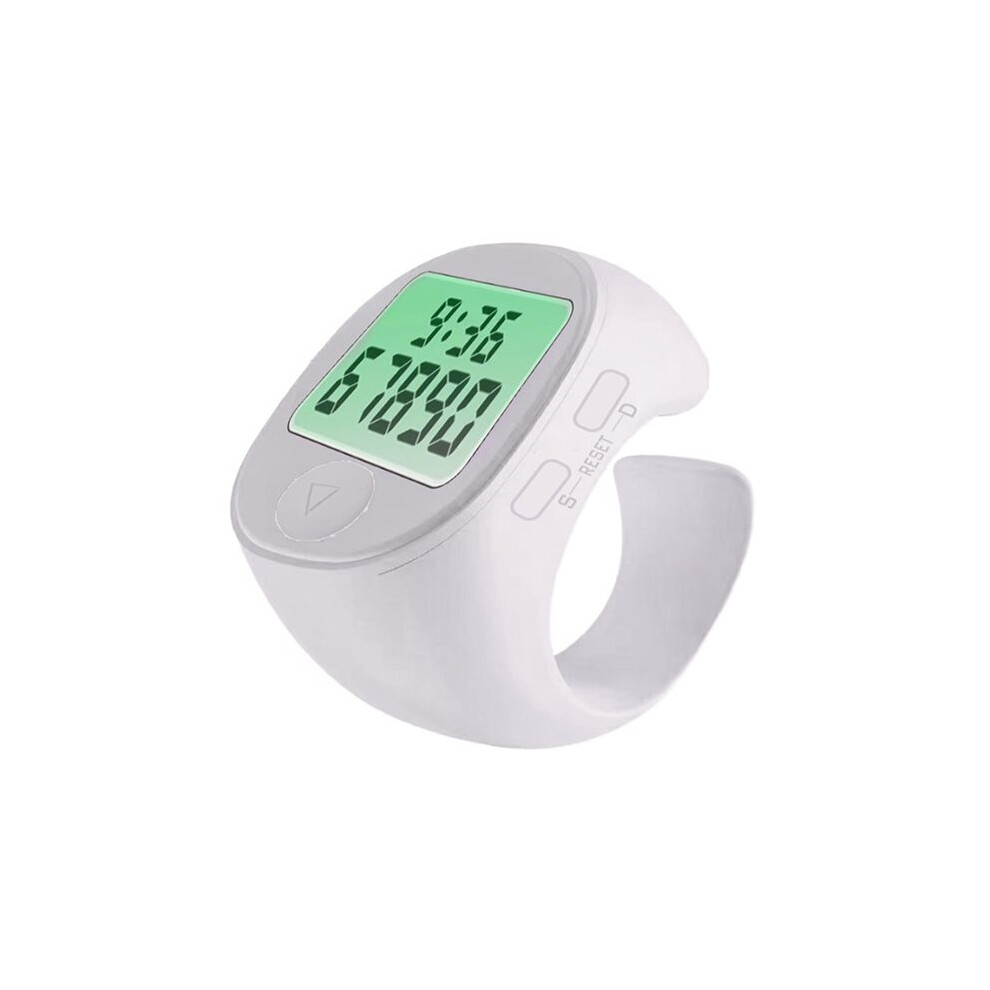 Lcd Digital Counter Electronic Muslims Tasbeeh Finger Counter For Prayer Reminder Waterproof White 4713191145684
