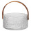 Glass Ice Fruit Bucket Handheld Fruit Circular Ice Bucket Fruit Basin, Tea Bucket Container 1