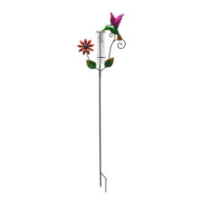 Rain Gauge Outdoor, Metal Rain Gauge with Stake 6 Inch Rain Measure Gauge for Garden, Lawn, Fence, Patio