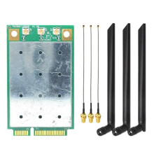 QCA9880 WLE900VX WIFI Card Kit 1300Mbps 5Ghz PCIE Wireless WiFi Adapter Module for Win7 8 10 11 Linux OpenWrt