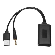 Universal Car 5V Module Adapter Stereo Cable AUX-in 3.5MM Jack Wireless Radio Adapter Aux USB