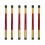 6Pcs Durable Band Conducting Stick Storage Tubes Assorted Color Holder 4