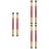6Pcs Durable Band Conducting Stick Storage Tubes Assorted Color Holder 6