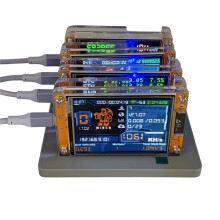 4X1060KH/S NMMiner NerdMiner+4 Slots Stand 2.8 Inch Display Upgraded Harshrate Bitcoin Crypto Solo Lottery Miner