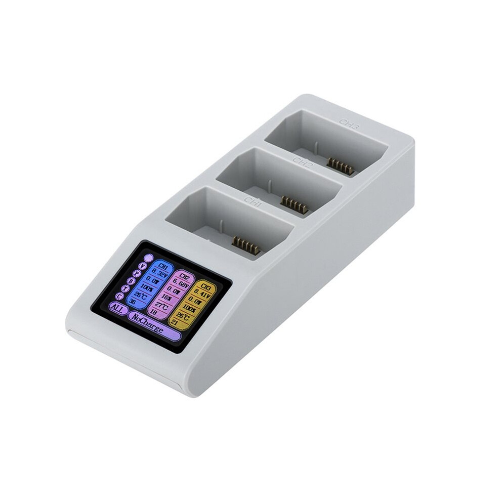 For 5/Mini3/4Pro Quick Charger 3Pcs Battery Faster Charging Hub For 3 Pro Drone Charger Lcd Screen 4712228339256