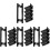 4Ensembles Coulisses Clavier Acier Noir Durables Pour Usage 4