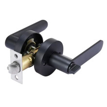 Silent Room Door Lock with Key, Round Interior Handle, Aluminium Alloy, Copper Core