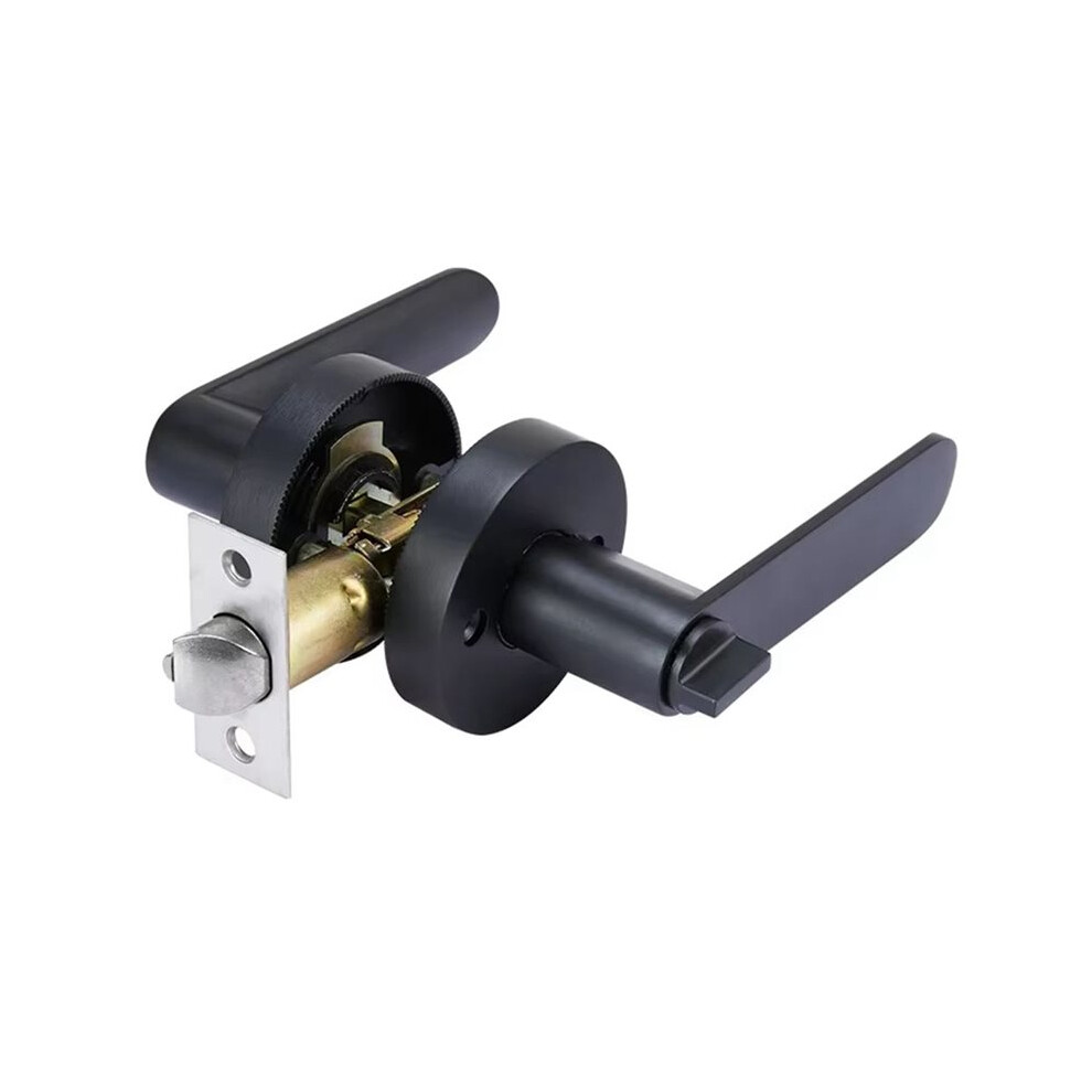 Silent Room Door Lock With Key, Round Interior Handle, Aluminium Alloy, Copper Core 6031394970635
