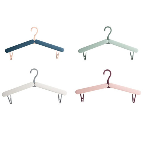 Portable Folding Travel Clothes Hangers, Light Multi-Functional Compact Hangers for Suitcase, Closet Organization