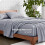 Σετ σεντονιών Luxury1800 Ultra-Soft Microfiber – Βαθιές τσέπες, 4 τεμαχίων, Heathered Blueberry 4
