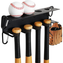 Baseball Bat Wall Mount, Baseball Holder and Bat Rack Mount Wall for Display, Fence Dugout Organizer for Long Usage