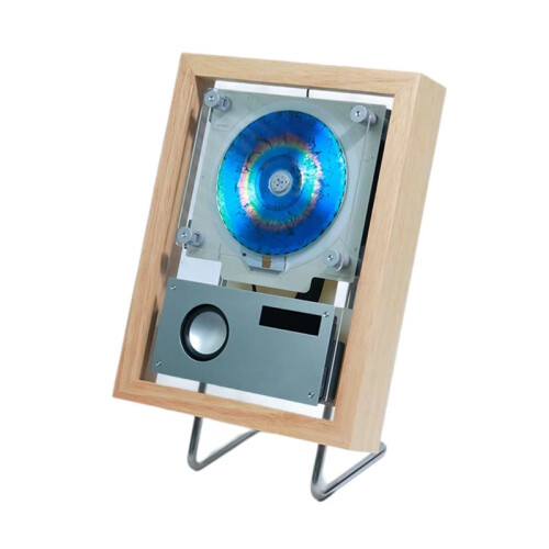 Music Frame CD Player - Wall-Mounted  Speaker with LED Ambient Light and Built-in Speaker Dynamic Art Frame