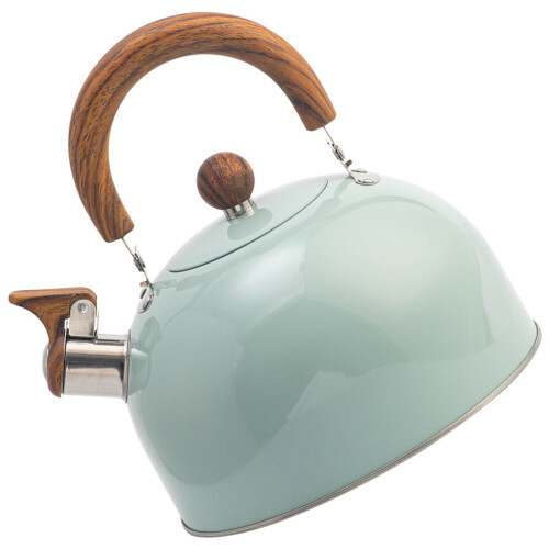 2Pcs Convenient Olive Green Stainless Steel Boiling Kettle for Kitchen 1