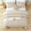 Taupe Queen Comforter Set 3-Piece Vertical Tufted Boho 3