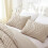 Taupe Comforter Queen Size 3Pcs, Vertical Tufted Boho Bedding Set, Lightweight Neutral (1 Comforter, 2 Pillowcases) 5