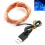 2/5/10m αδιάβροχο χάλκινο καλώδιο 5V USB LED φως νεράιδας διακόσμηση γάμου (ζεστό λευκό, 6