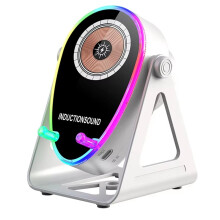 Wireless Charging Speaker Phone Holder: 15 Watt Fast Charging, 5.3, Ambient Light Suitable for All Phones B